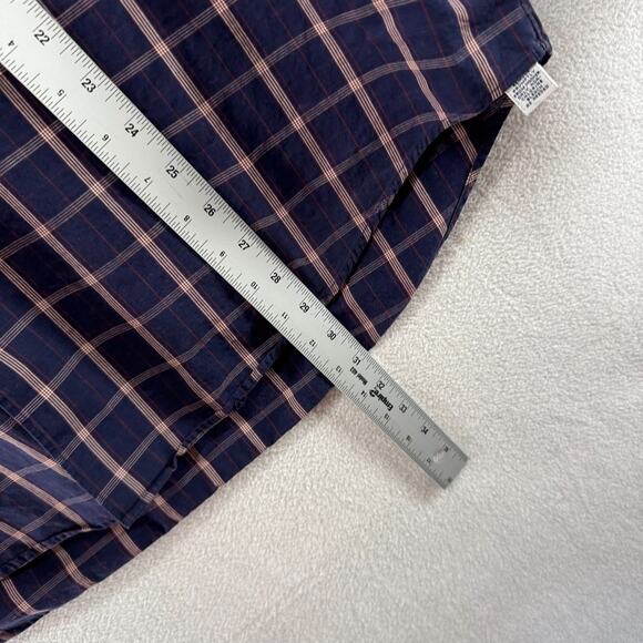 Vintage Ralph Lauren Shirt Men's XL Blue Marlowe Pony Check Preppy Festive 90s - Picture 7 of 11